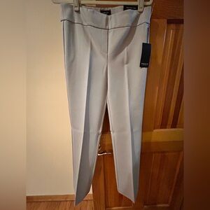 Jones New York Light Beige Straight-Leg Trousers